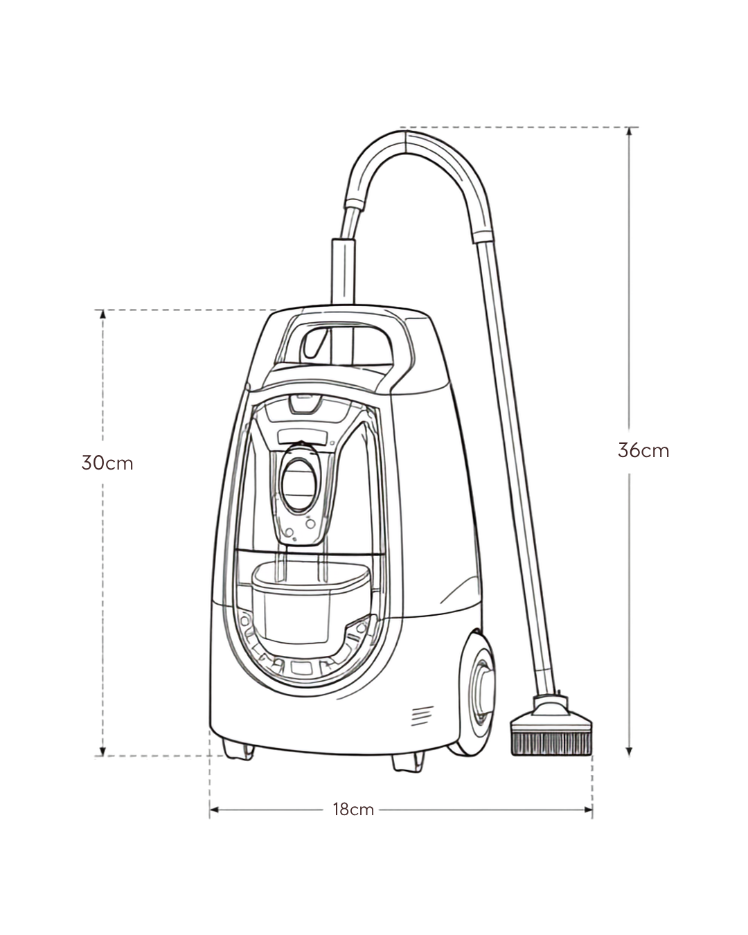 Lubluelu V9 — Nettoyeur de Tapis Vapeur 15kPa