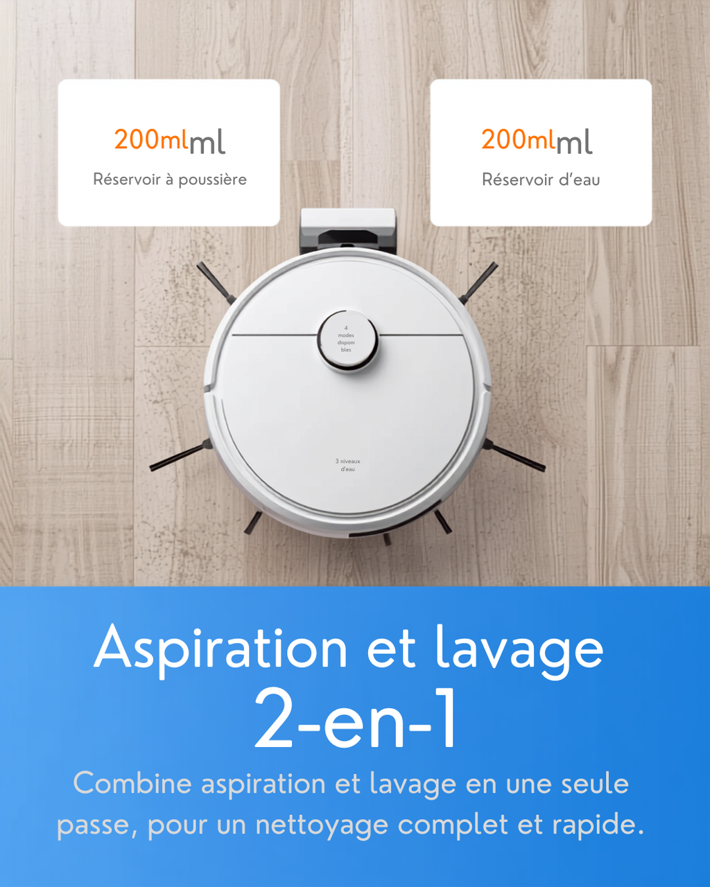 ILIFE A30 Pro — Aspirateur Robot avec Station de Vidage Automatique