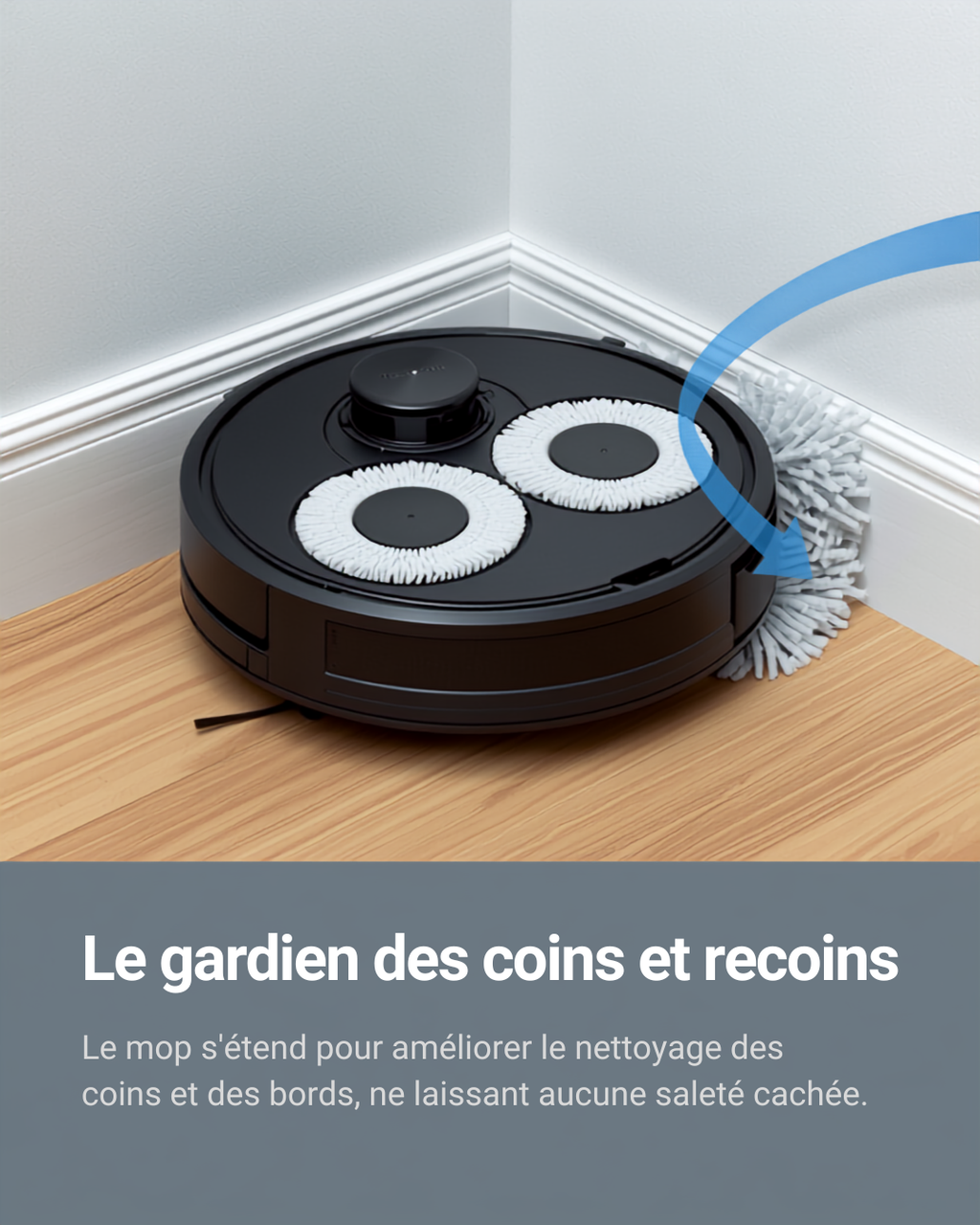 Lubluelu S1000 — Aspirateur-Laveur Robot avec Base Auto-Nettoyante